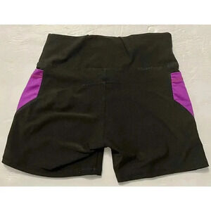 Emme Jordan‎ High Waist Yoga Shorts Pocket Gym Cycling Sports Size L